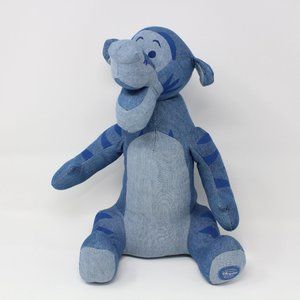 Disney Store Exclusive Denim Blue Jean Winnie The Pooh 13” Tigger Plush
